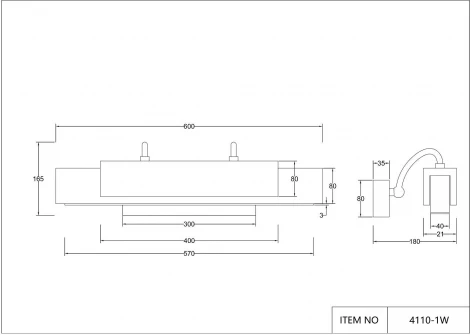 Настенный светильник Favourite Magestic 4110-1W (LED, 220V)