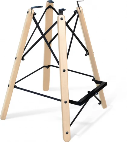 Стул полубарный Sheffilton SHT-ST35/S80-1 латте/прозрачный лак/черный