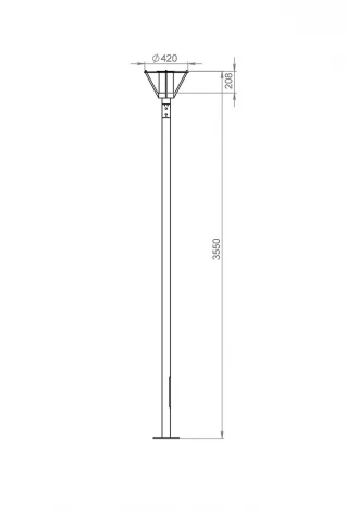 Наземный фонарь Русские фонари Muse 650-31/b-03