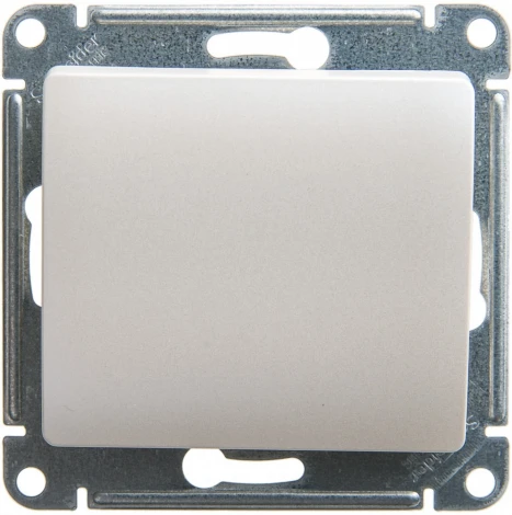 Выключатель встраиваемый одноклавишный (перламутровый) Systeme Electric Glossa GSL000615