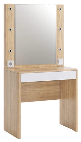 Зара Трюмо, цвет дуб сонома/белый Mebelson (арт.SMZ-03.1623)