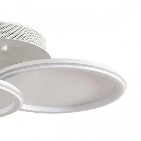 Умная люстра потолочная Lumion Alis Smart 8380/45CL белый, металл/акрил с ПДУ и голосовым управлением LED 45W 3000-6500К 220V