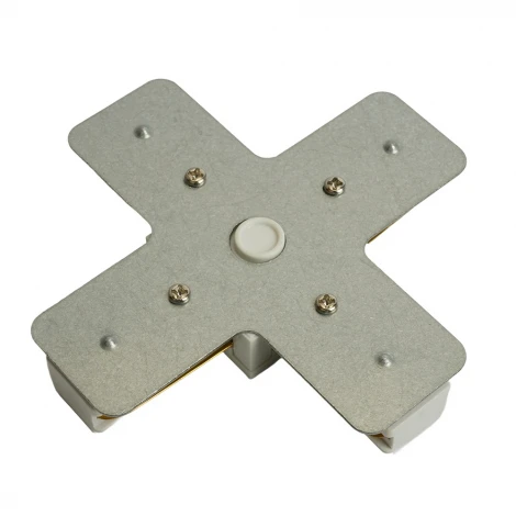 Коннектор Х-образный однофазный для шинопровода белый Feron LD1018 51893