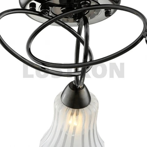 Потолочная люстра IDLamp Zhinevra 246/3PF-Blackwhite