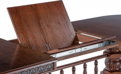 Стол деревянный Woodville Кассиль орех / коричневая патина арт.615218