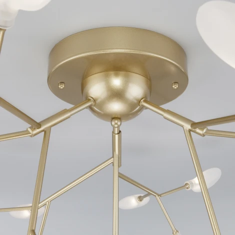 Потолочная люстра Wi-Fi Bogate's Foglia 343 Smart (220V, управление смартфоном, голосовое управление, умный дом - Minimir Home, Алиса, Маруся, Салют, лепестки)