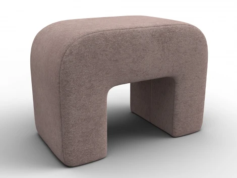 Пуф 008 (ДСП,Брус,Фанера,Велюр/Бежевый) Лига Диванов 132383