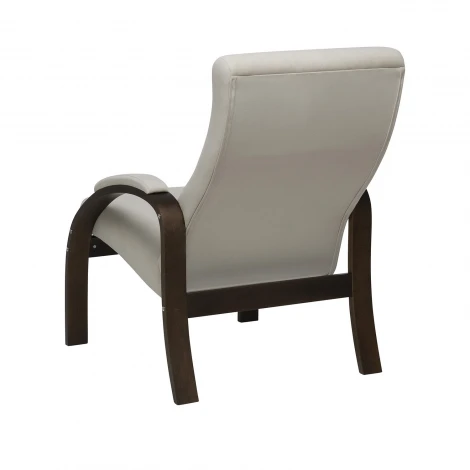 Кресло Leset Лион 4687206966628 Фанера,Береза,Шпон, Велюр, Бежевый, Орех