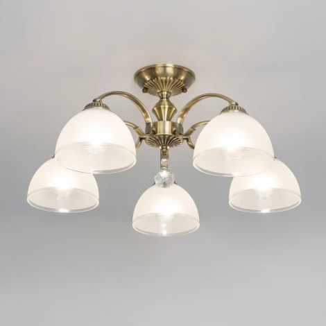 Потолочная люстра на штанге Citilux Франческа CL417153 (220V, хрусталь, подвески)