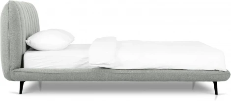 Кровать Amsterdam ОГОГО (арт.751172), (Велюр/Серый)