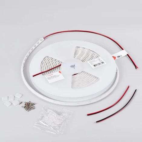 Светодиодная лента герметичная MICROLED-PW-M288-10mm 24V White6000 (12 W/m, IP66, 2216, 5m) (Arlight, 5 лет) 046750