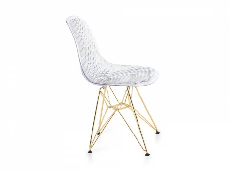 Стул Frank ОГОГО 811749 (прозрачный, золотистый)