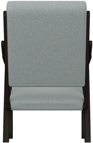 Кресло Вега 10 ткань серый, каркас венге Mebelik арт.007542