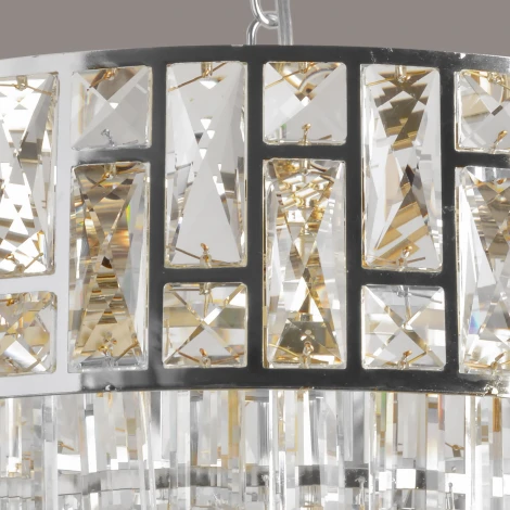 Подвесная люстра хрустальная Reluce 08304-0.4-08 CR (220V, на цепи)