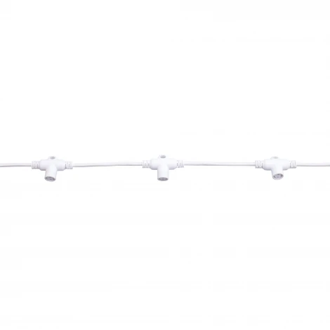 Провод-шина для гирлянд серии F90PRO 2м. 10 Т-коннекторов, шаг 20см статика/мерцание IP67 белый Uniel UCX-F90 T10/2M/WH