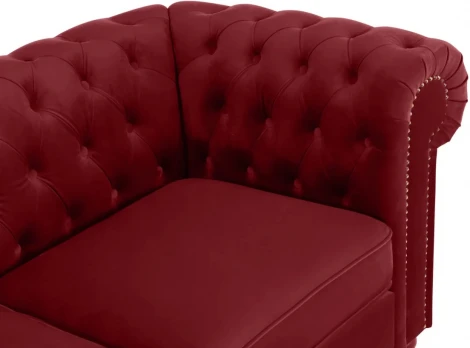 Диван Chester Classic ОГОГО (арт.665424), (Ткань/Бордовый)