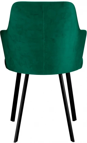 Стул DikLine 345 K13 изумруд, ножки черные арт.00-00076159