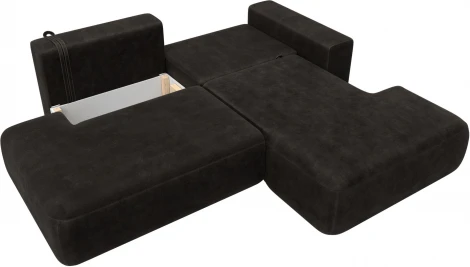 Диван угловой Лига-036 НПБ Модерн правый угол Лига Диванов (Велюр) арт.127768