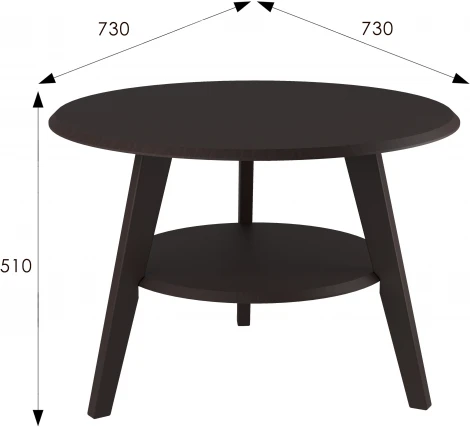 Стол журнальный BeautyStyle 17 венге/венге от фабрики Mebelik