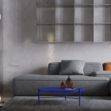 Накладка для розетки с заземлением и защитными шторками с USB A+C (серый) Voltum S70 VLS001016