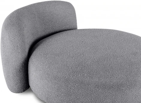 Кушетка Fabro ОГОГО (арт.863588), (Ткань,Букле/Темно-серый)