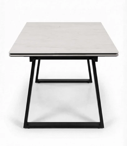 Стол DikLine DZ160 хромикс белый/черный (2 уп.) 00-00083506