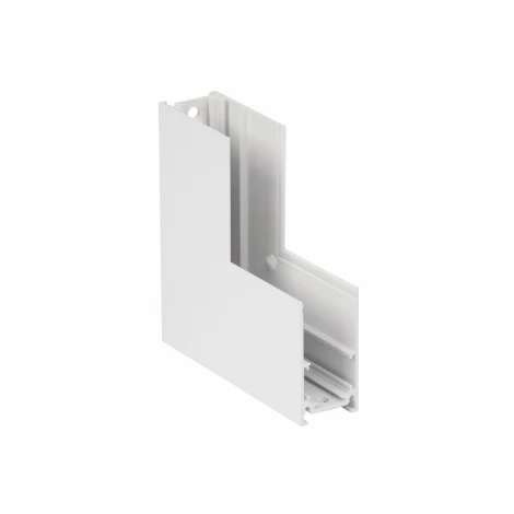 Коннектор угловой вертикальный 20 мм магнитный 100*100 для накладного шинопровода, белый Vitaluce VT0200026-00