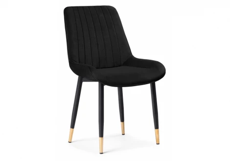 Стул Woodville на металлокаркасе Seda 1 black / gold / black 15295