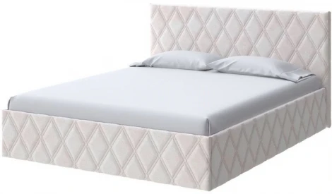 PROxSON Кровать Fresco (Ткань: Велюр Teddy Жемчужный) 160x200