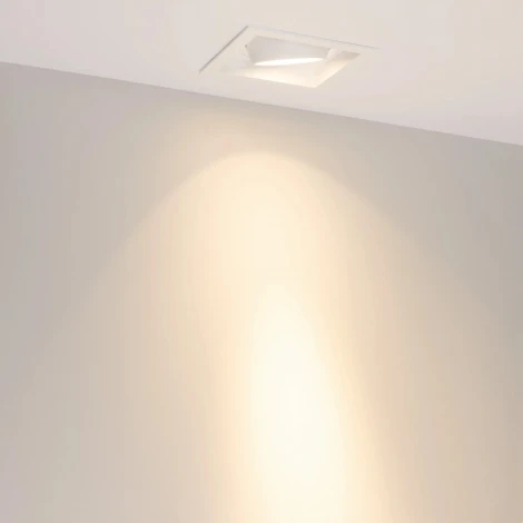 Встраиваемый светильник светодиодный MS-VORTEX-BUILT-S140x140-30W Warm3000 (WH-WH, 17 deg, 230V) (Arlight, IP20 Металл) 057920