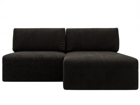 Диван угловой модульный Лига-060 НПБ угол универсальный (ЛДСП,Брус,Фанера/Пластик/Велюр/Коричневый) Лига Диванов 129511