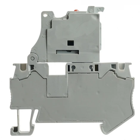 Зажим пружинный 2-х проводной проходной Stekker 50189