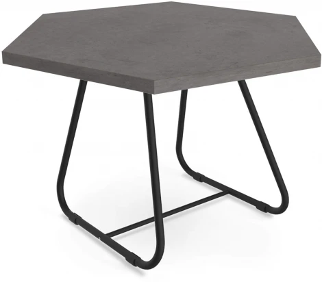 Столик журнальный SHT-S38/TT20 ЛДСП 70 черный муар/бетон чикаго темно-серый Sheffilton 8528337701