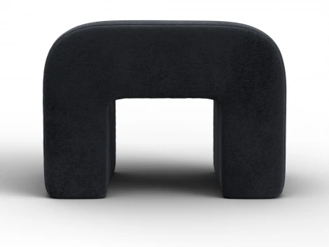 Пуф 008 (ДСП,Брус,Фанера,Велюр/Темно-серый) Лига Диванов 132386