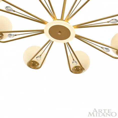 Потолочная люстра на штанге Arte Milano 277138/6 GD (220V, шарики)