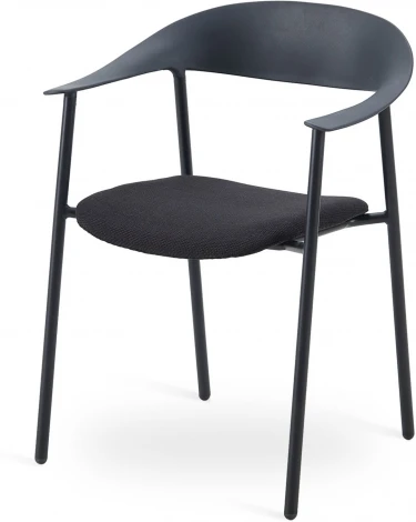 Стул Eila с подушкой пластик черный Stool Group арт.УТ000039776