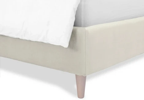 Кровать Queen II Agata L ОГОГО (арт.574730), (Ткань/Белый)