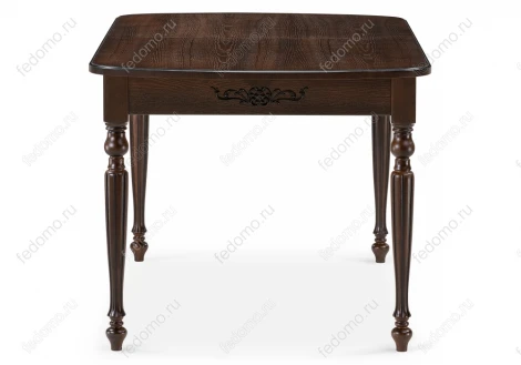 Стол Woodville Бевье орех темный / орех 483899