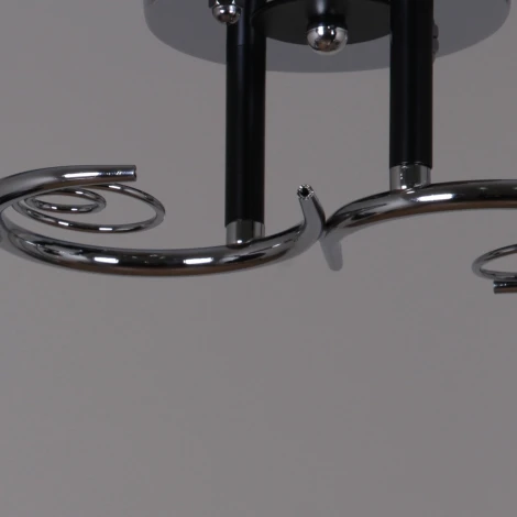 Потолочная люстра на штанге Reluce 70139-3.3-02 CR+BK (220V)