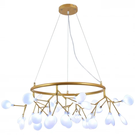 Подвесная люстра Natali Kovaltseva Grace 75125/12С GOLD SATIN