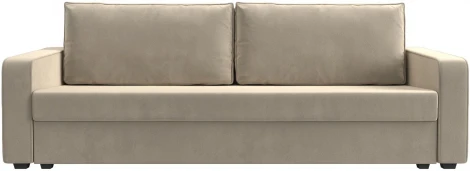 Диван прямой Лига-009 (Бежевый/Микровельвет) Лига Диванов арт.118048