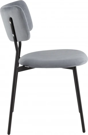 Стул Амелия велюр серо-голубой Stool Group арт.УТ000039955