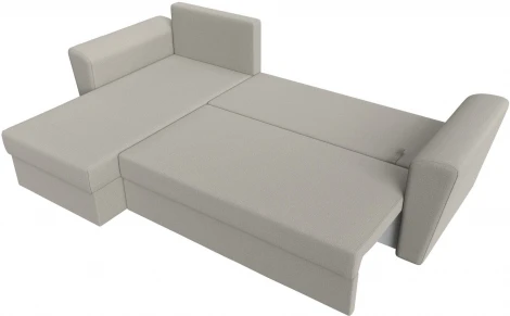 Диван угловой Амстердам Лайт левый угол (Бежевый/Рогожка) Лига Диванов арт.121167L