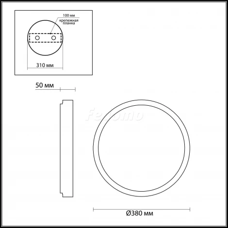 Потолочный светильник Odeon Light Selena 4626/48CL