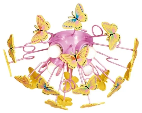 Потолочная люстра Citilux CL603142 (для детской, 220V, для девочки, бабочки)