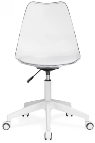 Компьютерное кресло Woodville Kolin с подушкой clear / white 15642