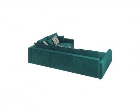 Диван угловой изумрудный D1 Портленд AAA4157012 Premier 19