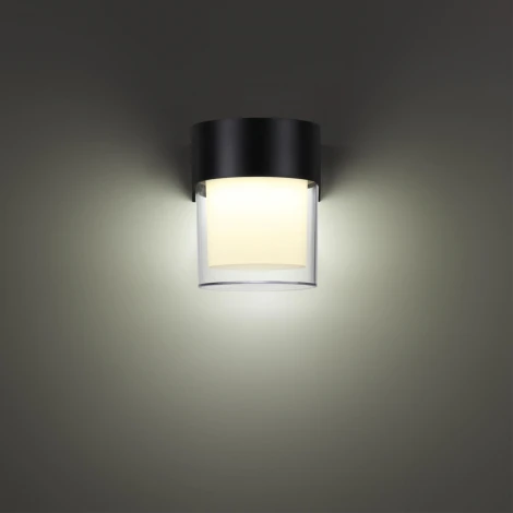 Настенный светильник уличный Novotech Opal 359297 STREET черный IP65 LED 5W 4000K 220V (круглые)