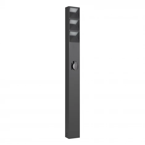 Наземный светильник светодиодный LGD-TILLIS-BOLL-SOCKET-H900-12W Warm3000 (GR, 92 deg, 230V) (Arlight, IP54 Металл) 055038