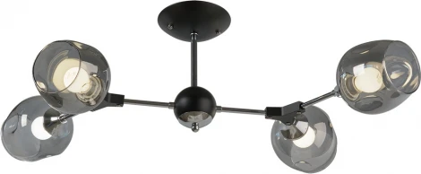 Потолочная люстра на штанге Мелодия Света SL1NP5698-4 BK+CR 000067866